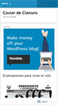 Mobile Screenshot of caviardecianuro.wordpress.com