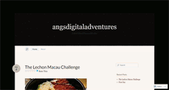 Desktop Screenshot of angsdigitaladventures.wordpress.com