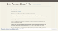Desktop Screenshot of johnarmitagebonsai.wordpress.com