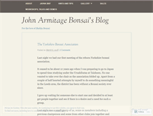 Tablet Screenshot of johnarmitagebonsai.wordpress.com