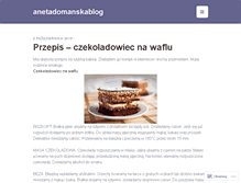 Tablet Screenshot of anetadomanska.wordpress.com