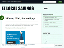 Tablet Screenshot of ezlocalsavings.wordpress.com