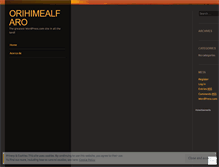 Tablet Screenshot of orihimeyachiru.wordpress.com