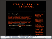 Tablet Screenshot of musclebuildingworkout.wordpress.com