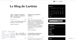 Desktop Screenshot of lartiste.wordpress.com