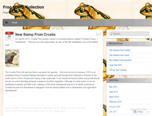 Tablet Screenshot of frogstampcollection.wordpress.com