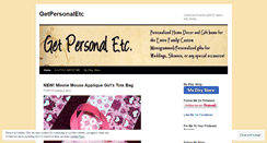 Desktop Screenshot of getpersonaletc.wordpress.com