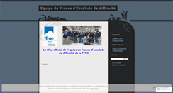 Desktop Screenshot of equipedefrancedescaladediff.wordpress.com