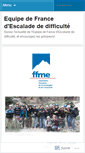 Mobile Screenshot of equipedefrancedescaladediff.wordpress.com