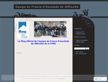 Tablet Screenshot of equipedefrancedescaladediff.wordpress.com