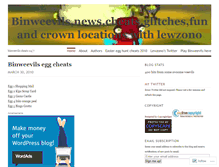 Tablet Screenshot of binweevilsblog.wordpress.com
