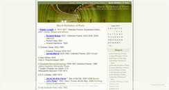 Desktop Screenshot of marchbirthdaysofpoets.wordpress.com