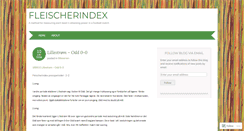 Desktop Screenshot of fleischerindex.wordpress.com