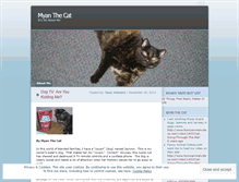 Tablet Screenshot of myanthecat.wordpress.com