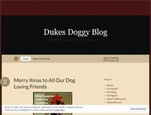 Tablet Screenshot of dukesdoggyduds.wordpress.com