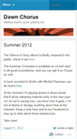 Mobile Screenshot of dawnchorusaudio.wordpress.com