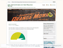 Tablet Screenshot of orangemonk.wordpress.com