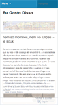 Mobile Screenshot of eugostodisso.wordpress.com