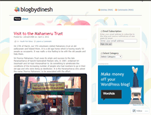 Tablet Screenshot of blogbydinesh.wordpress.com