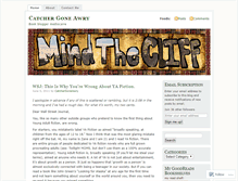 Tablet Screenshot of catchergoneawry.wordpress.com