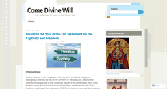 Desktop Screenshot of comedivinewill.wordpress.com