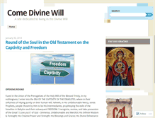 Tablet Screenshot of comedivinewill.wordpress.com