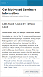 Mobile Screenshot of getmotivatedseminars.wordpress.com
