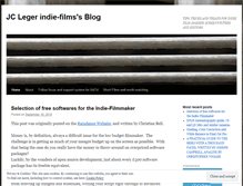 Tablet Screenshot of jclegerfilms.wordpress.com