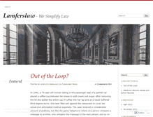 Tablet Screenshot of lamferslaw.wordpress.com