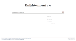 Desktop Screenshot of enlightenmenttwozero.wordpress.com