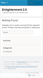 Mobile Screenshot of enlightenmenttwozero.wordpress.com