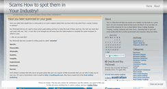 Desktop Screenshot of howtospotascam.wordpress.com