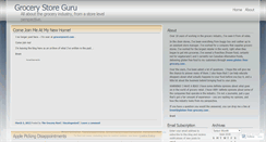 Desktop Screenshot of grocerystoreguru.wordpress.com