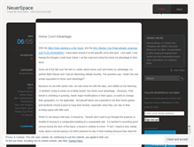 Tablet Screenshot of neuerspace.wordpress.com