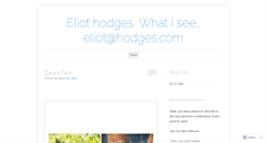 Desktop Screenshot of eliotmhodges.wordpress.com