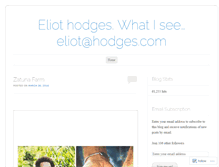 Tablet Screenshot of eliotmhodges.wordpress.com