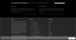 Desktop Screenshot of excusemeimdrinking.wordpress.com