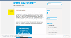 Desktop Screenshot of betterhomessupply.wordpress.com