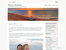 Tablet Screenshot of malawisummer.wordpress.com