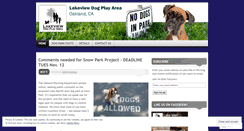 Desktop Screenshot of lakeviewdog.wordpress.com