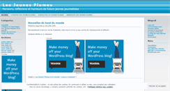 Desktop Screenshot of lesjeunesplumes.wordpress.com
