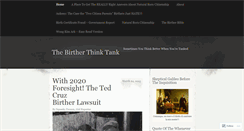 Desktop Screenshot of birtherthinktank.wordpress.com