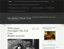 Tablet Screenshot of birtherthinktank.wordpress.com