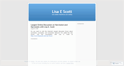 Desktop Screenshot of lisaescott.wordpress.com