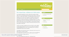 Desktop Screenshot of editionsltd.wordpress.com
