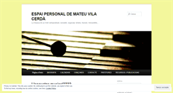 Desktop Screenshot of mateuvila.wordpress.com