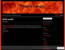 Tablet Screenshot of misterigoogle.wordpress.com