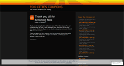 Desktop Screenshot of foxcitiescoupons.wordpress.com