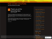 Tablet Screenshot of foxcitiescoupons.wordpress.com