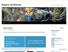 Tablet Screenshot of dionisiodelaparte.wordpress.com